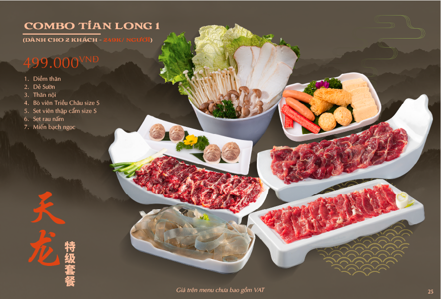COMBO TIAN LONG 1 ( Dành cho 2 khách)