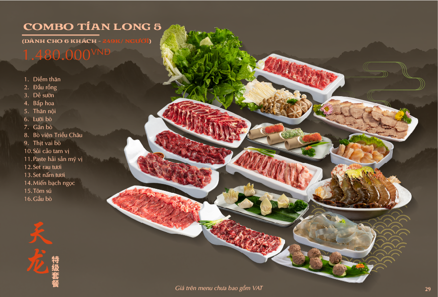COMBO TIAN LONG 5 ( Dành cho 6 khách)